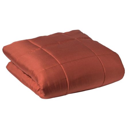 Одеяло KyuAr 150х200 см лебяжий пух/микрофибра стеганое (коричневое)