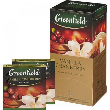Чай Greenfield Vanilla Cranberry черный 25 пакетиков