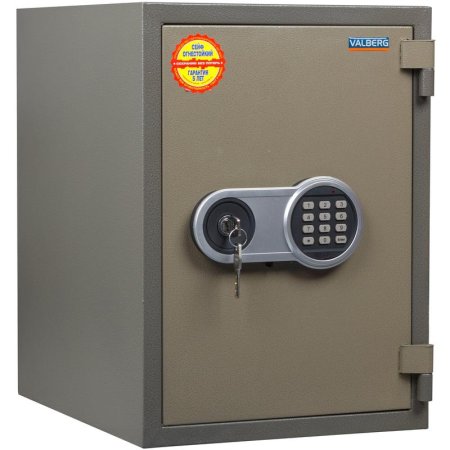 Сейф огнестойкий Valberg FRS-49 EL (ключевой и электронный замок)