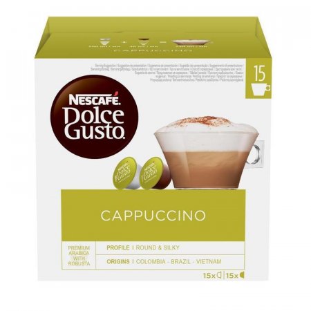 Кофе в капсулах для кофемашин Nescafe Dolce Gusto Капучино (30 штук в упаковке)