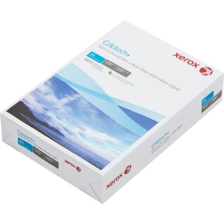 Бумага для цветной лазерной печати Xerox Colotech + ( A4, 120 г/кв.м,  500 листов, 003R94651)