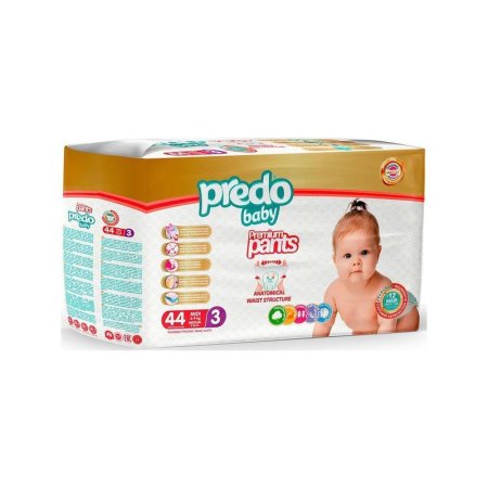 Подгузники-трусики Predo Baby размер 3 (M) 4-9 кг (44 штуки в упаковке)