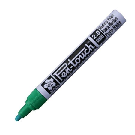 Маркер промышленный Sakura Pen-Touch для универсальной маркировки  зеленый (2 мм)