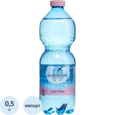 Вода минеральная San Benedetto столовая негазированная пэт 0.5 л