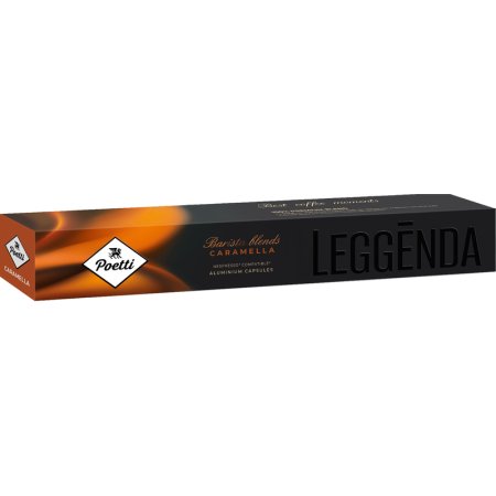 Кофе в капсулах для кофемашин Poetti Leggenda Caramella Espresso (10  штук в упаковке)