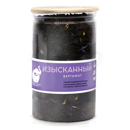 Чай подарочный ПЧК Изысканный бергамот листовой черный травяной 115 г