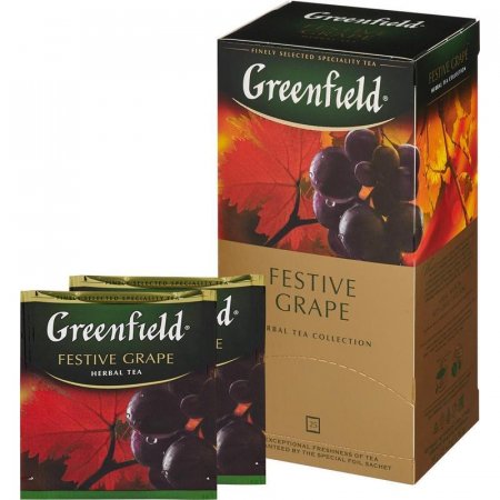 Чай Greenfield Festive Grape черный фруктово-ягодный 25 пакетиков