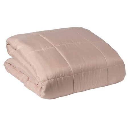 Одеяло KyuAr 220х200 см лебяжий пух/микрофибра стеганое (бежевое)