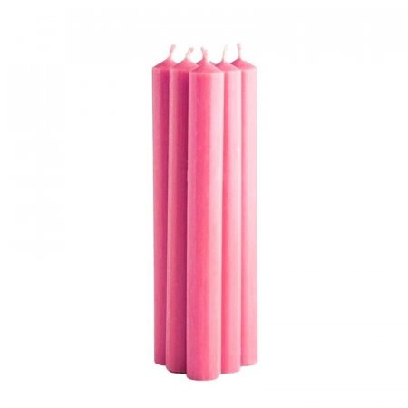 Свеча Пастель розовая (6 штук 2.2x17 см)