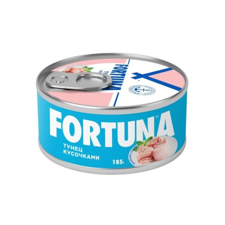 Тунец Fortuna консервированный в собственном соку 185 г