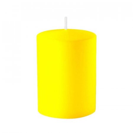 Свеча Столбик желтая (10x10 см)