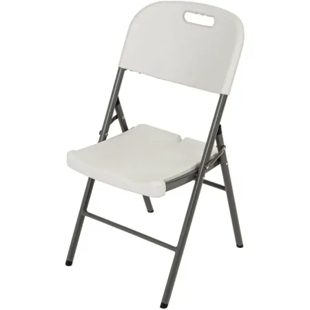 Стул складной 53 белый (пластик, сталь)