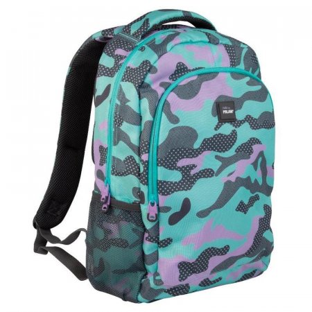 Рюкзак школьный Milan Turquoise Camouflage бирюзовый