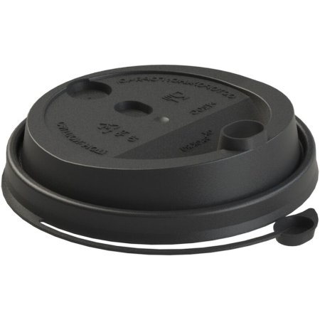 Крышка для стакана 90 мм черная OXPACK Hide УС-Кр 1000 штук в упаковке