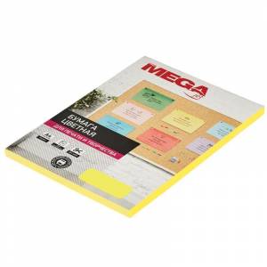 Бумага цветная для офисной техники ProMega Neon желтая (А4, 75 г/кв.м, 100 листов)