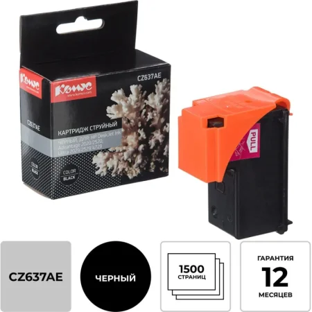 Картридж струйный Комус 46 CZ637AE для HP черный совместимый