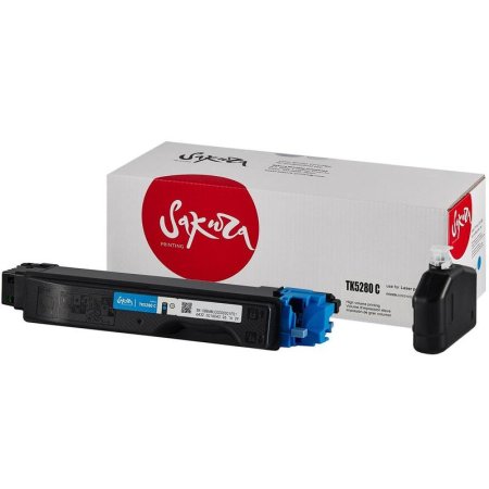 Картридж лазерный Sakura TK5280C SATK5280C для Kyocera голубой совместимый