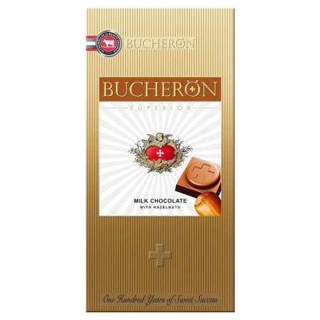 Шоколад Bucheron Superior молочный 33% с фундуком 100 г