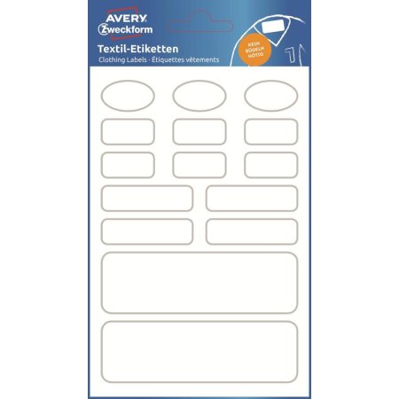 Этикетки самоклеящиеся Avery Zweckform 4 формата (15 штук на листе, 1 лист в упаковке)
