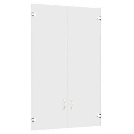 Двери средние Агат А-01.2 стеклянные прозрачные (788х1156 мм, 2 штуки)