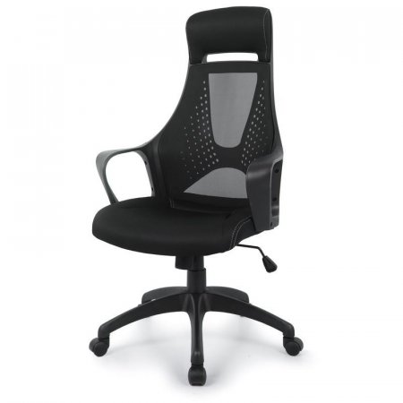 Кресло для руководителя Easy Chair 578 TC черное (ткань/сетка/пластик)