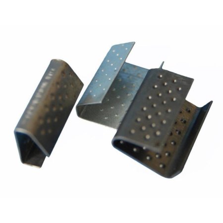 Скобы металлические для полипропиленовой стреппинг-ленты шириной 19 мм (1000 штук в упаковке)