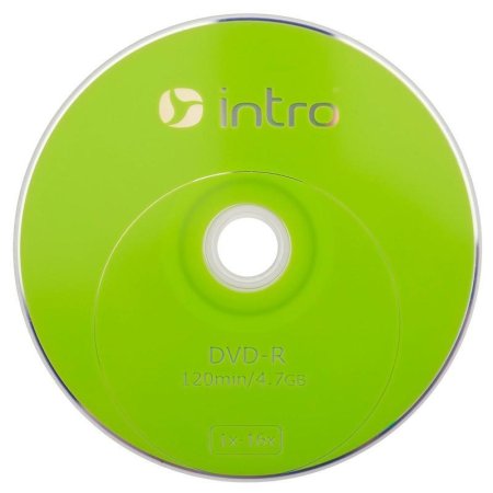 Диск DVD-R Intro 16х 4,7GB Shrink (10 штук в упаковке)