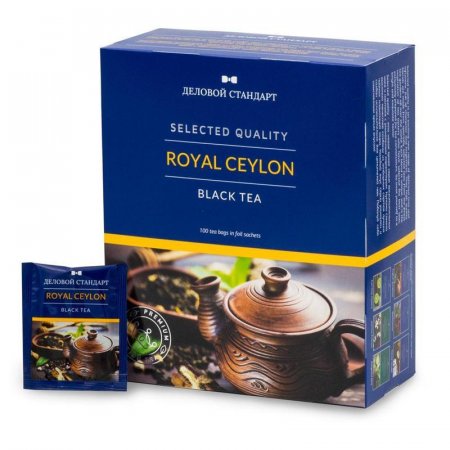 Чай Деловой Стандарт Roayl Ceylon черный 100 пакетиков