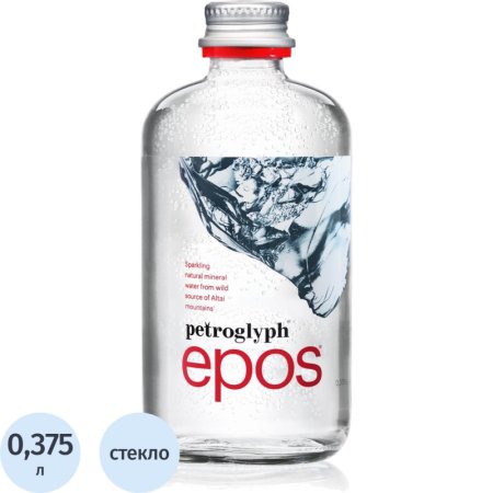 Вода минеральная Petroglyph Epos газированная стекло 0.375 л