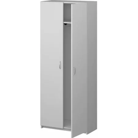 Шкаф для одежды СП-Бюджет 2555 (белый шагрень, 716х349х1810 мм)