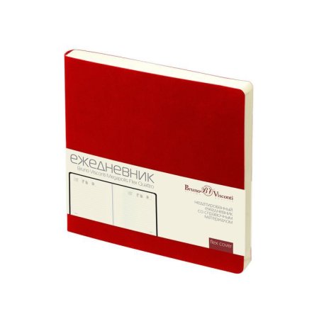 Ежедневник недатированный Bruno Visconti Megapolis Flex Quattro   искусственная кожа А5- 136 листов красный (145х145 мм)