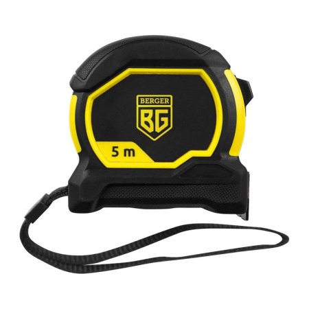 Рулетка измерительная BERGER BG1352 5мx25мм сталь/нейлон с магнитным  зацепом