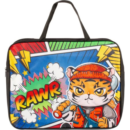 Папка школьника А4 с ручками ПШ-11, МОДНЫЙ ТИГРЕНОК