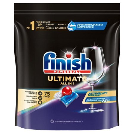 Таблетки для посудомоечных машин Finish Ultimate (75 штук в упаковке)