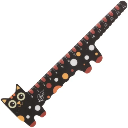 Линейка Луч Кот 15 см пластиковая