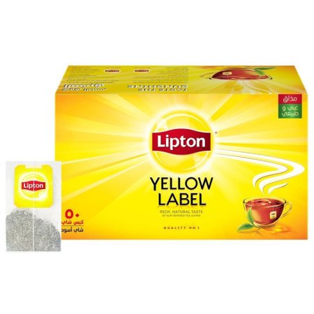 Чай Lipton Yellow Label черный 50 пакетиков