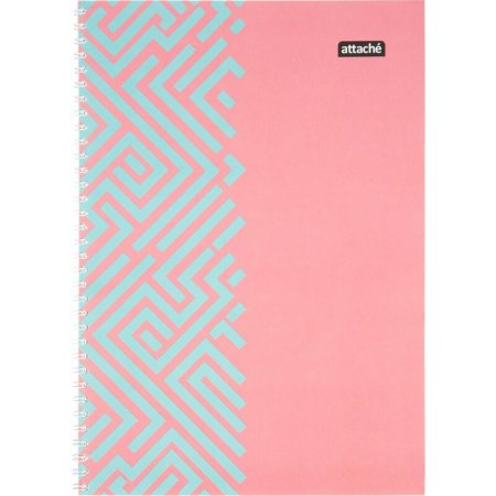 Тетрадь общая Attache Греция А4 60 листов в клетку на спирали (обложка  разноцветная, ВД-лак)
