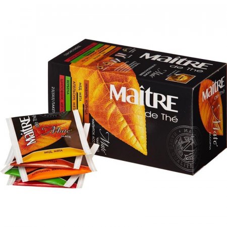 Чай Maitre Mate зеленый ассорти 25 пакетиков