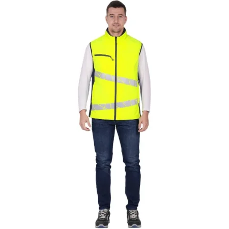 Жилет сигнальный утеплённый Active жёлтый/синий с СОП размер 44-46  (170-176)