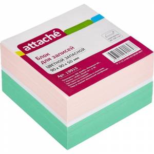 Блок-кубик запасной Attache (9 x 9 x 5, цветной)