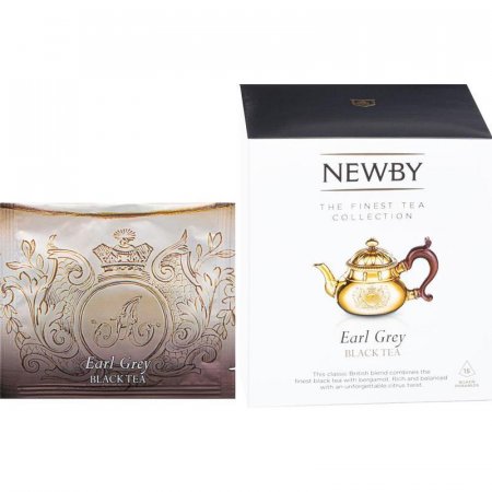 Чай Newby Earl Grey черный с бергамотом 15 пакетиков