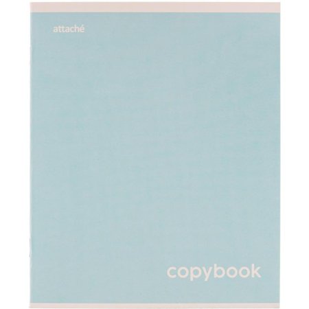 Тетрадь общая Attache Акварель A5 96 листов в клетку на скрепке (обложка  голубая)