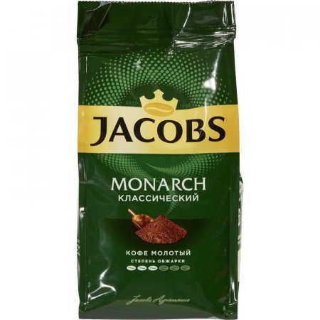 Кофе молотый Jacobs Monarch (230 г вакуумный пакет)