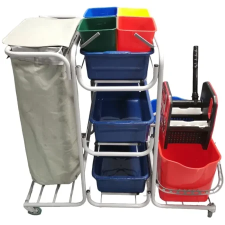 Тележка уборочная Эко-Форс 26EF/1 2-ведерная с отжимом 2x25 л