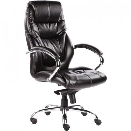 Кресло для руководителя EChair 535 MPU черное (искусственная кожа/металл)