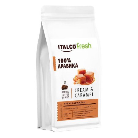 Кофе в зернах Italco Cream & Caramel 100% арабика 375 г