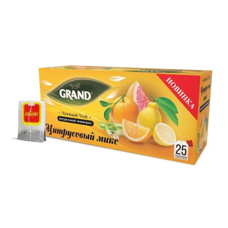 Чай Grand Цитрусовый микс черный 25 пакетиков