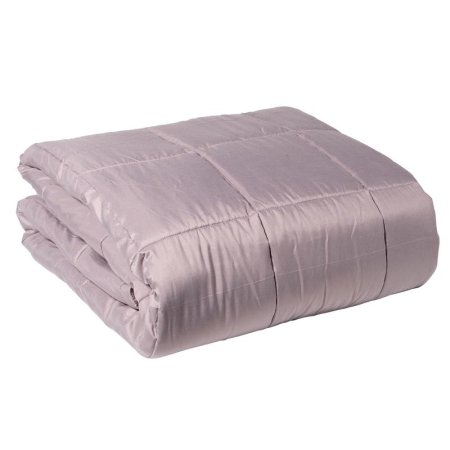 Одеяло KyuAr 150х200 см лебяжий пух/микрофибра стеганое (сиреневое)