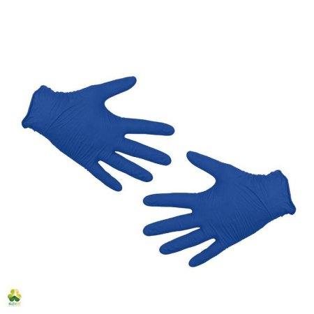 Перчатки медицинские смотровые нитриловые Klever Dark Blue нестерильные  неопудренные размер XS (5-6) синие (100 штук в упаковке)