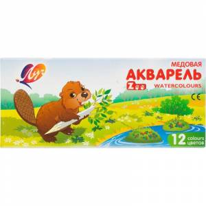 Акварельные медовые краски Mini Zoo 12 цветов